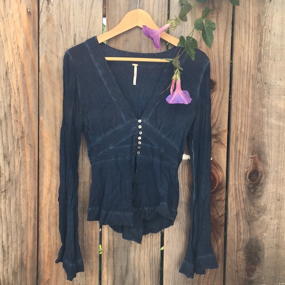Free People Bell Sleeve Top